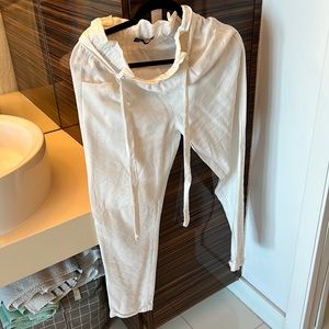 Zara white linen pants XS